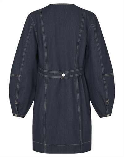 Mbym - Satienne- M Kjole - Dark Unwashed Denim